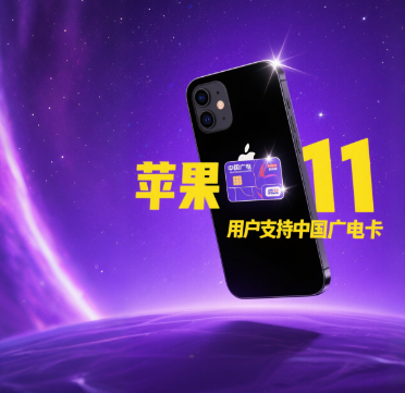 苹果11支持中国广电卡吗